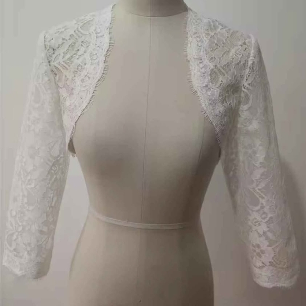Elegant White Lace Bolero